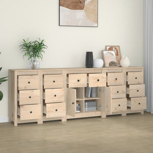 Credenza 230x35x80 cm in Legno Massello di Pino 3114089