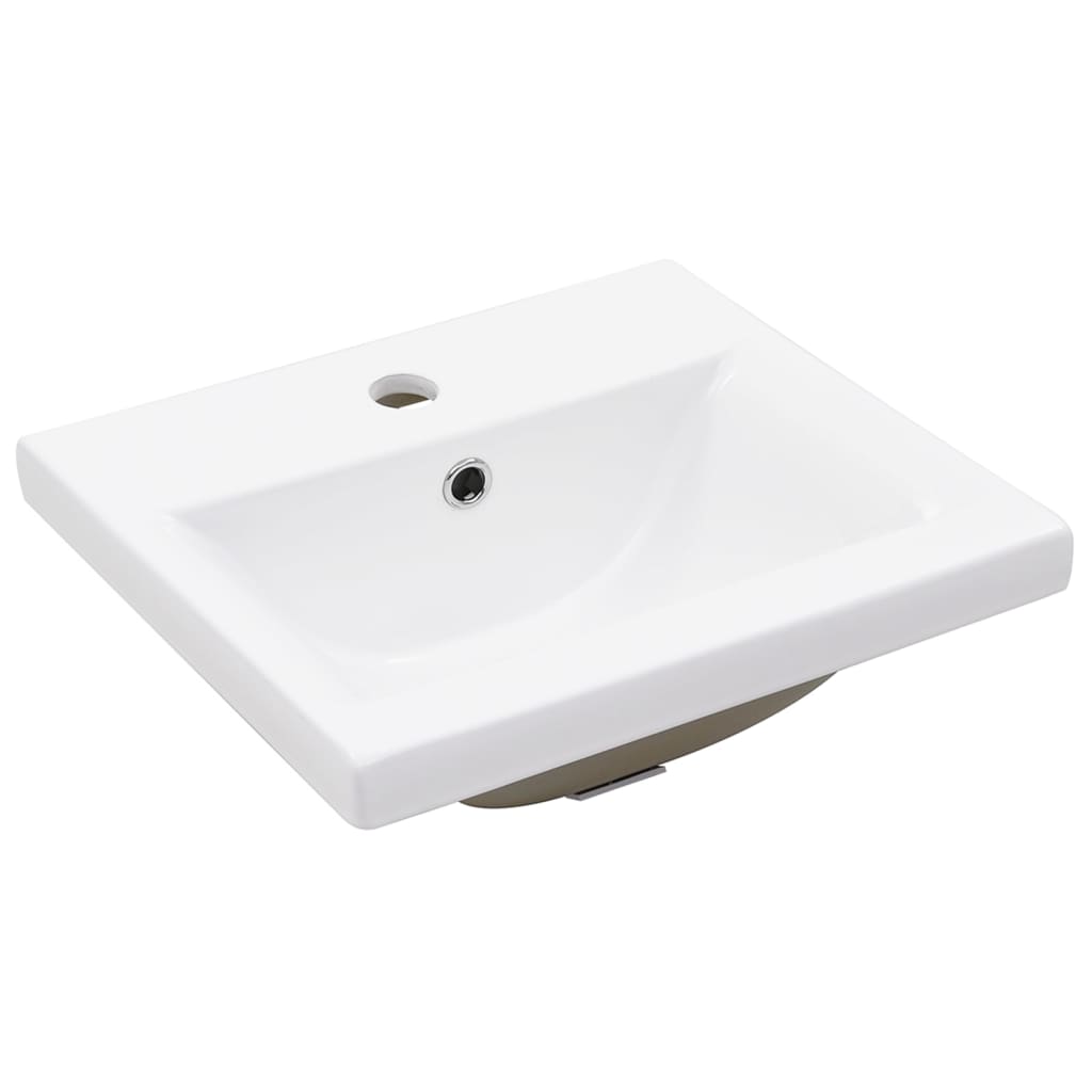 Mobile Bagno e Lavabo Integrato Bianco Lucido Legno Multistrato 3114167