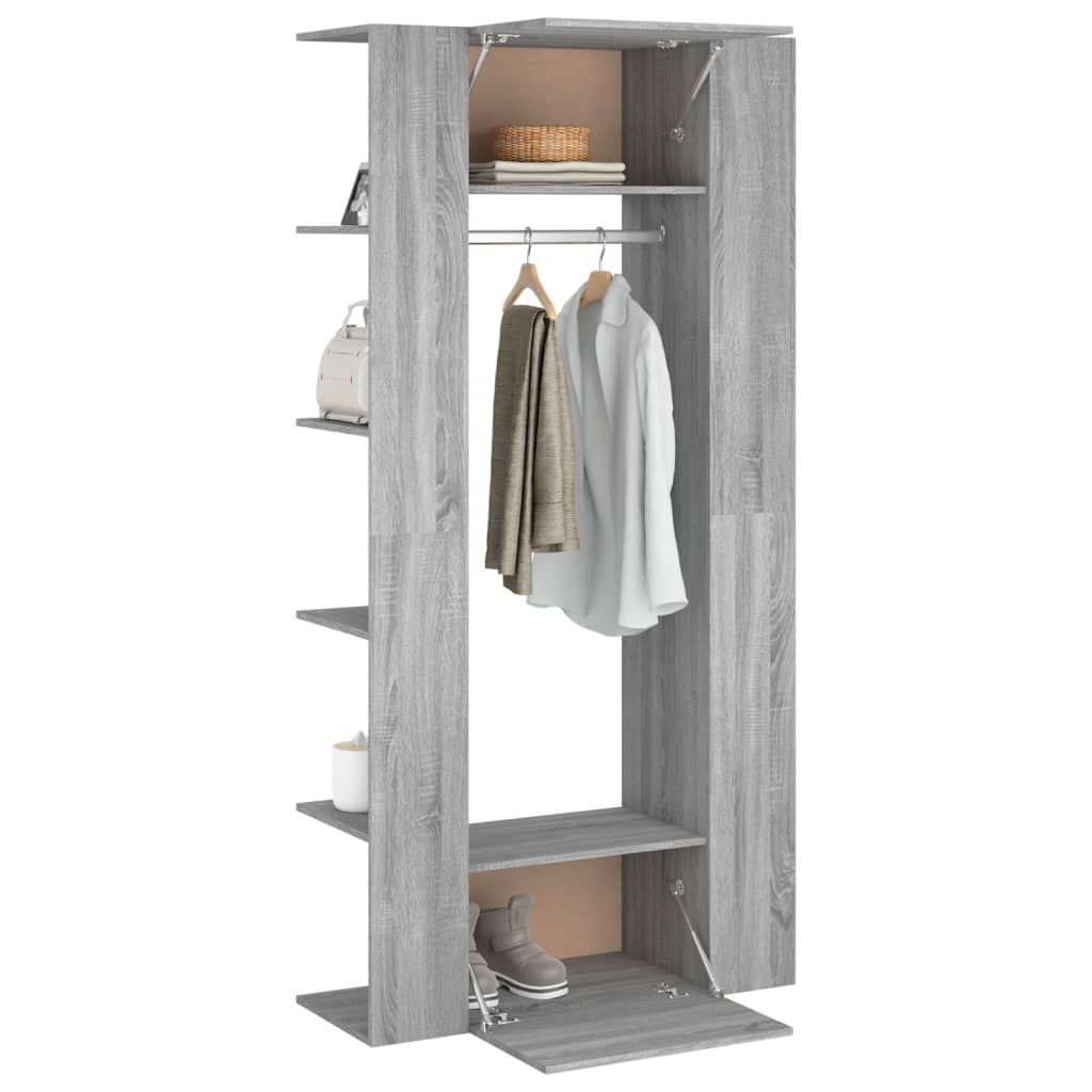 Mobili da Corridoio 2 pz Grigio Sonoma in Legno Multistrato 3114180