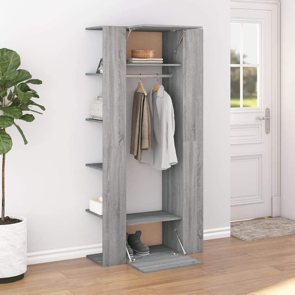 Mobili da Corridoio 2 pz Grigio Sonoma in Legno Multistrato 3114180