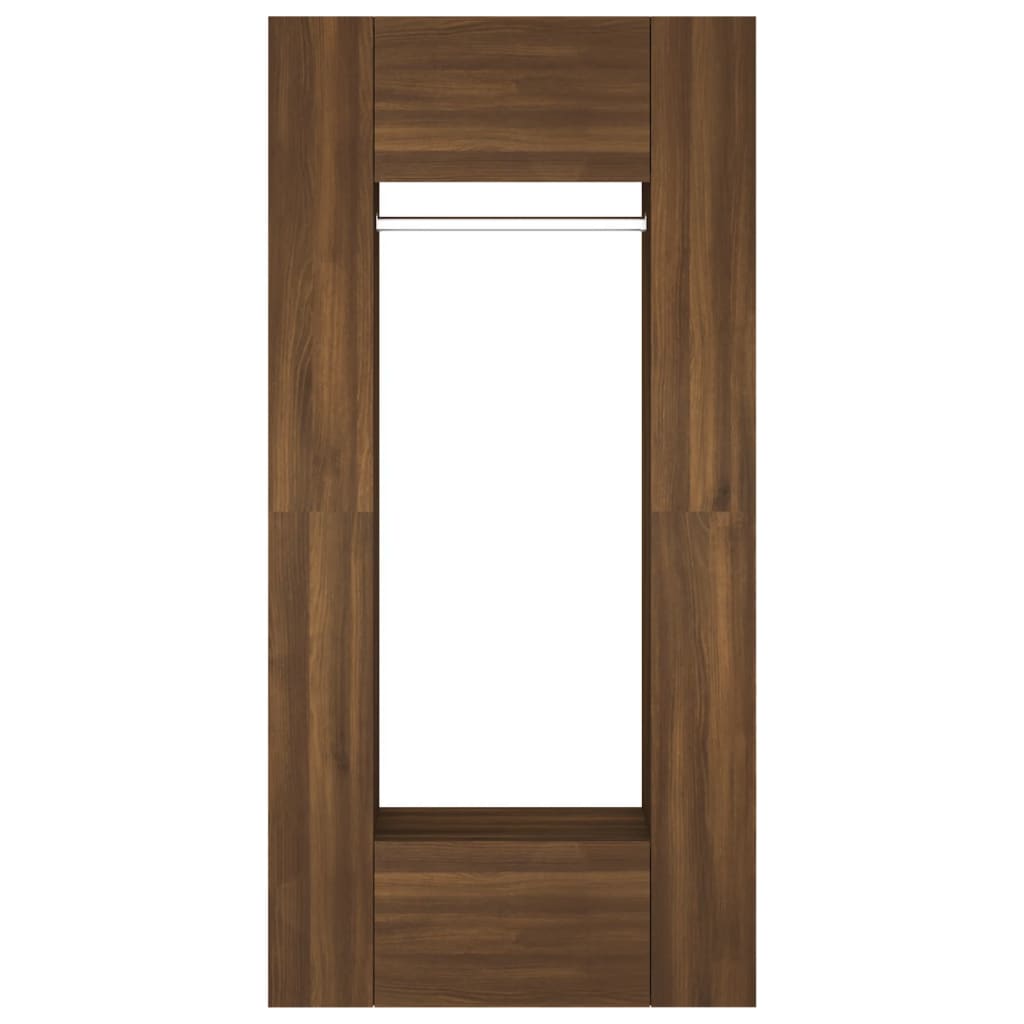 Mobili da Corridoio 2 pz Rovere Marrone in Legno Multistrato 3114181