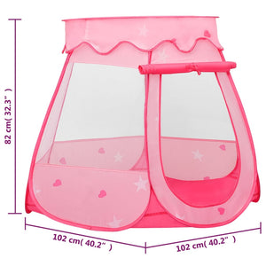 Tenda da Gioco per Bambini Rosa 102x102x82 cm 93673