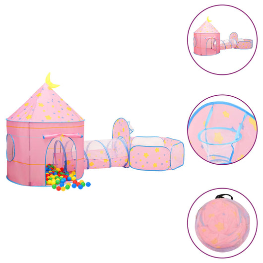 Tenda da Gioco per Bambini Rosa 301x120x128 cm 93677