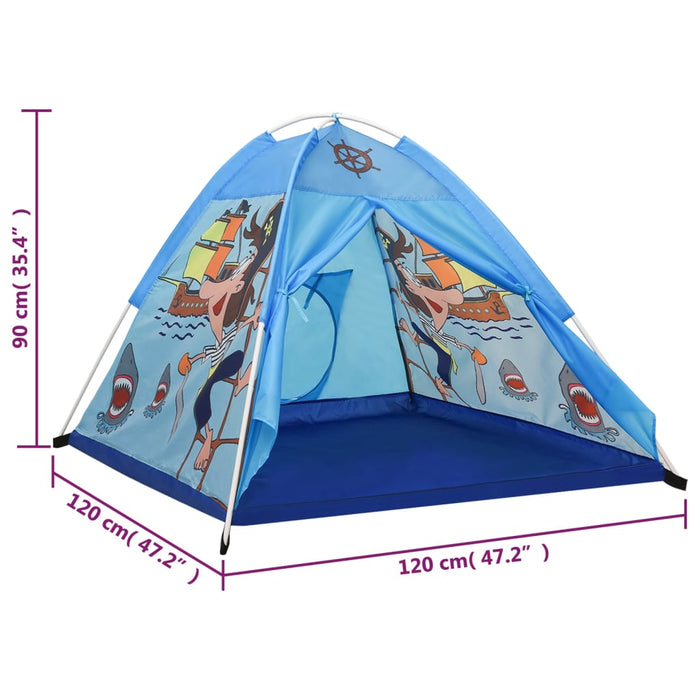 Tenda da Gioco per Bambini Blu 120x120x90 cm cod mxl 72771