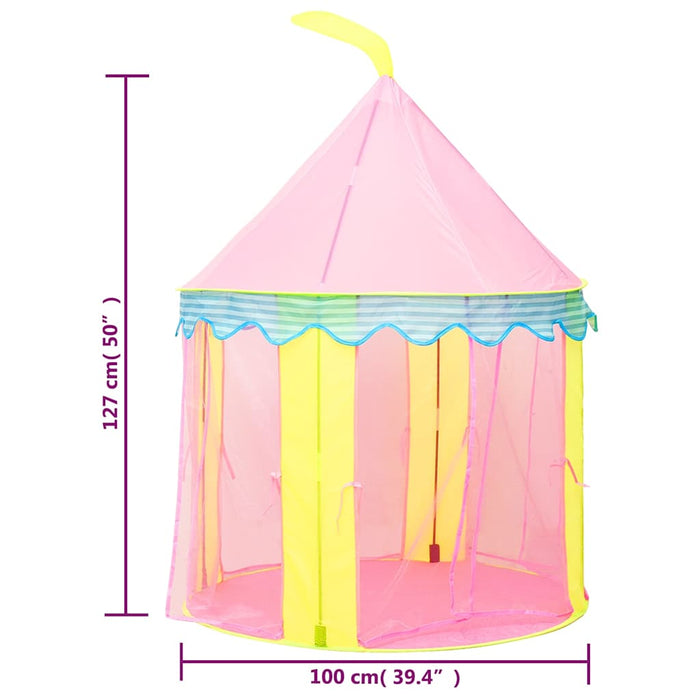 Tenda da Gioco per Bambini Rosa 100x100x127 cm 93680