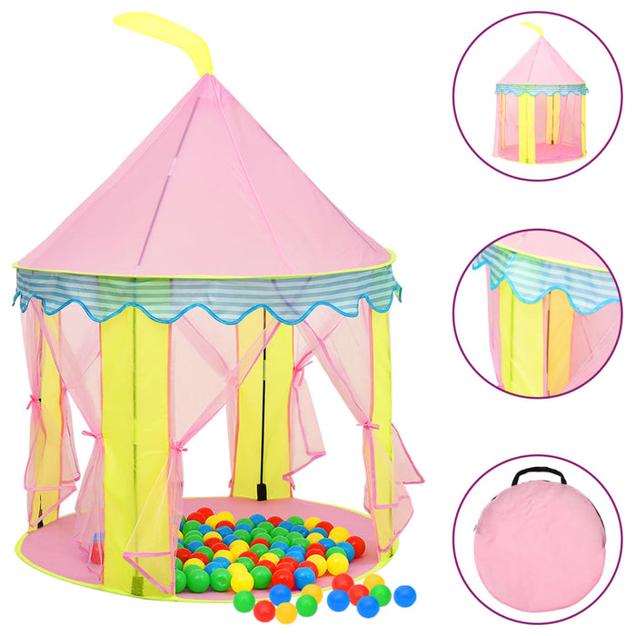 Tenda da Gioco per Bambini Rosa 100x100x127 cm 93680