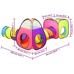 Tenda da Gioco per Bambini Multicolore 190x264x90 cm 93683