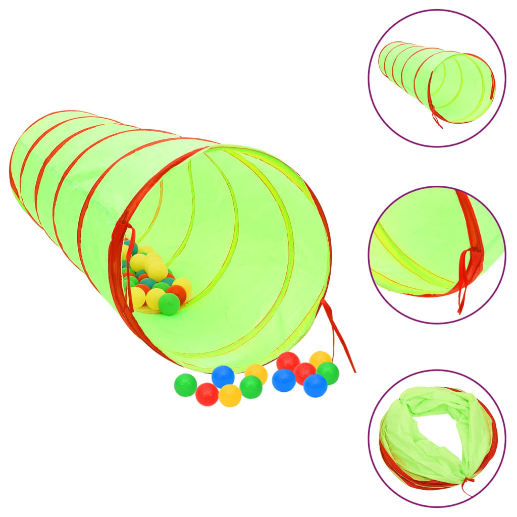 Tunnel da Gioco per Bambini Verde 175 cm in Poliesterecod mxl 126568