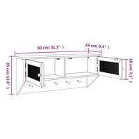 Appendiabiti a Muro Nero Legno Multistrato e Rattan Naturale 345652