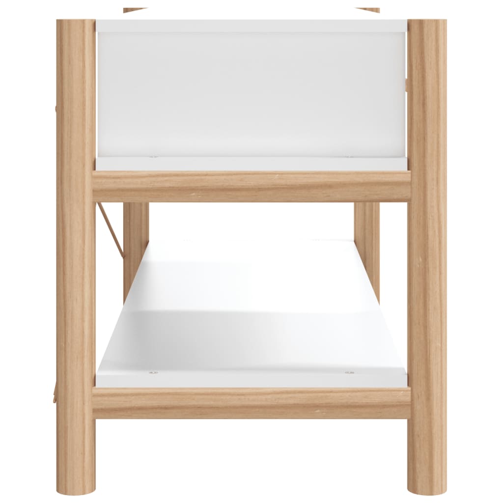 Mobile Porta TV Bianco 82x38x45 cm in Legno Multistrato