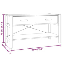 Mobile Porta TV Bianco 82x38x45 cm in Legno Multistrato