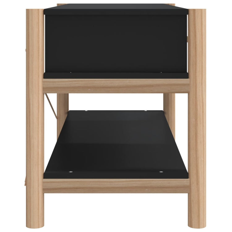 Mobile Porta TV Nero 82x38x45 cm in Legno Multistrato