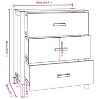 Credenza 62x38x70 cm in Legno Multistrato cod mxl 27734