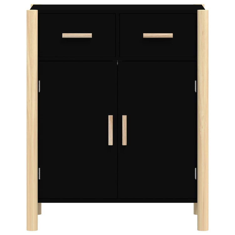 Credenza Nera 62x38x75 cm in Legno Multistrato