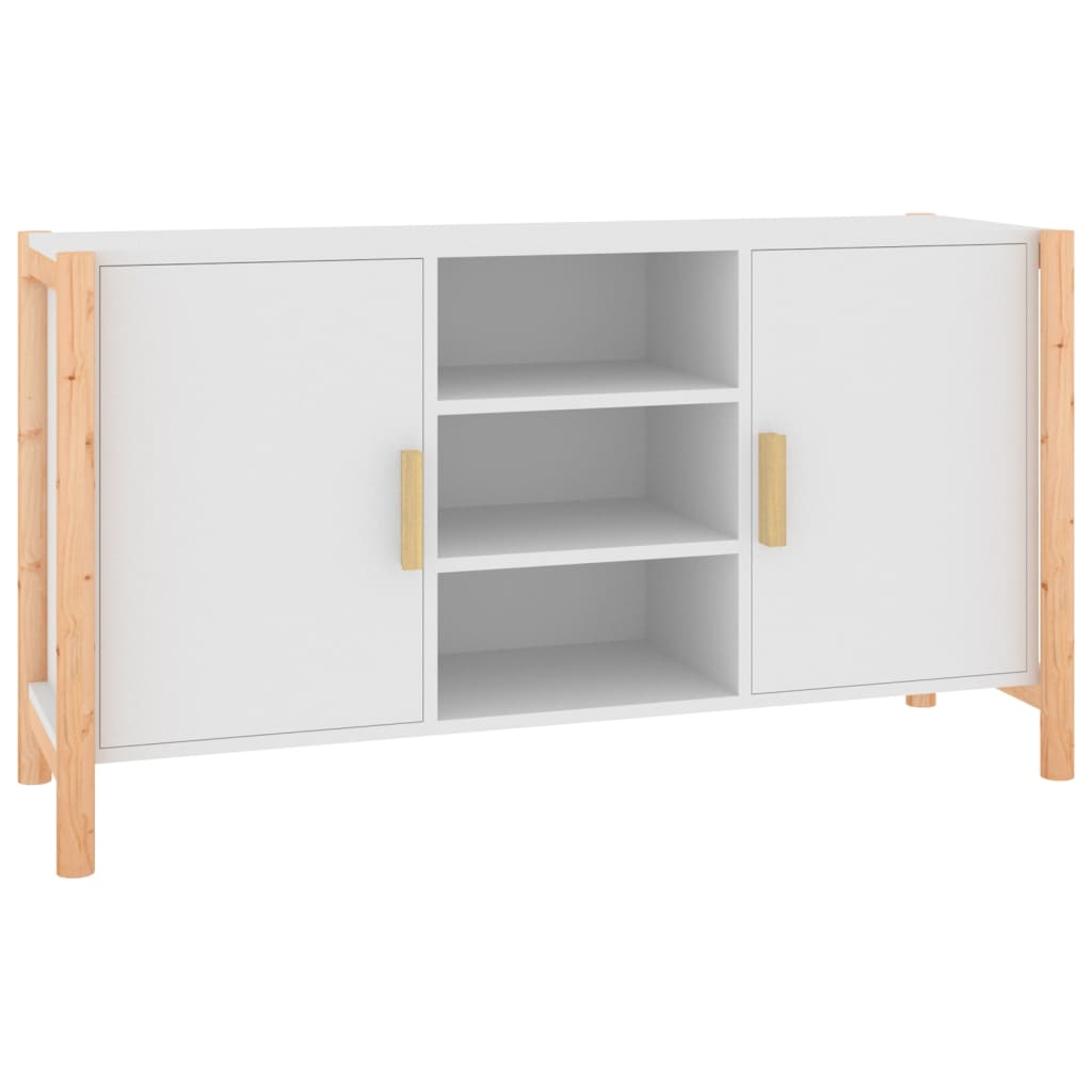 Credenza Bianca 107x38x60 cm in Legno Multistrato 345678