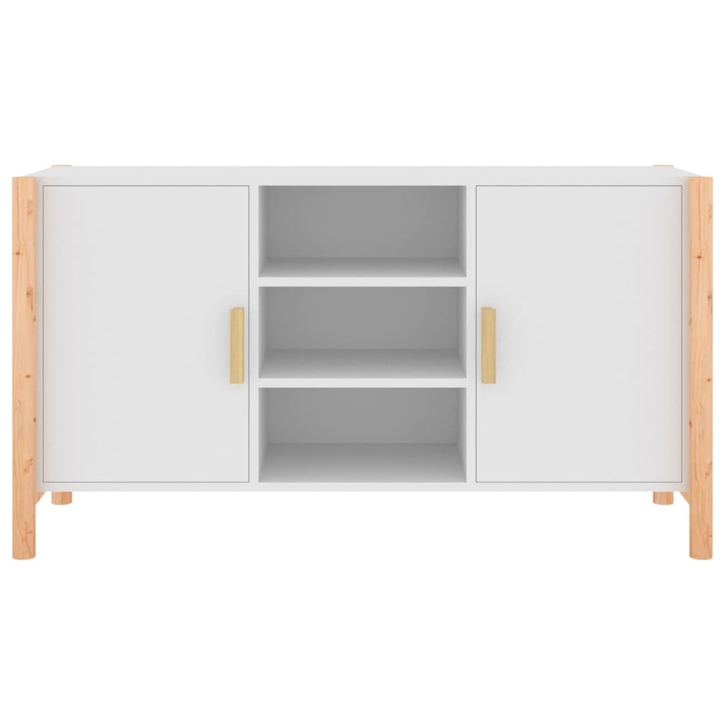 Credenza Bianca 107x38x60 cm in Legno Multistrato 345678