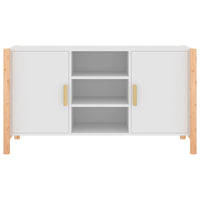 Credenza Bianca 107x38x60 cm in Legno Multistrato 345678