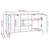 Credenza 107x38x60 cm in Legno Multistrato 345680