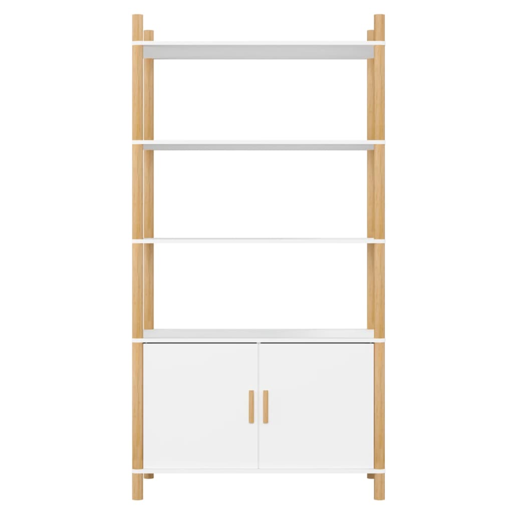 Credenza Bianca 80x40x153 cm in Legno Multistrato 345702