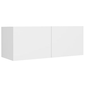 Set di Mobili Porta TV 4 pz Bianco in Legno Multistrato 3114198