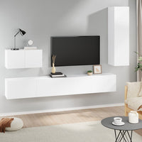 Set di Mobili Porta TV 4 pz Bianco in Legno Multistratocod mxl 73596