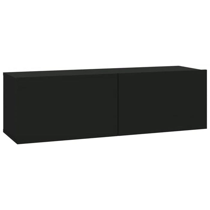 Set di Mobili Porta TV 7 pz Nero in Legno Multistrato 3114543