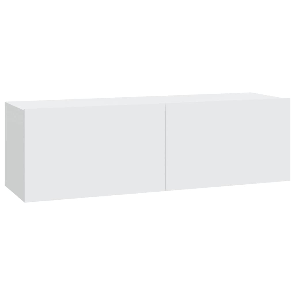 Set di Mobili Porta TV 7 pz Bianco in Legno Multistrato 3114558