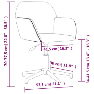 Sedia da Ufficio Girevole Viola in Tessuto cod mxl 28062