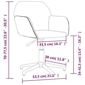 Sedia Girevole da Ufficio Nera in Tessuto cod mxl 65237