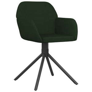 Sedie da Pranzo Girevoli 2 pz Verde Scuro in Vellutocod mxl 102543