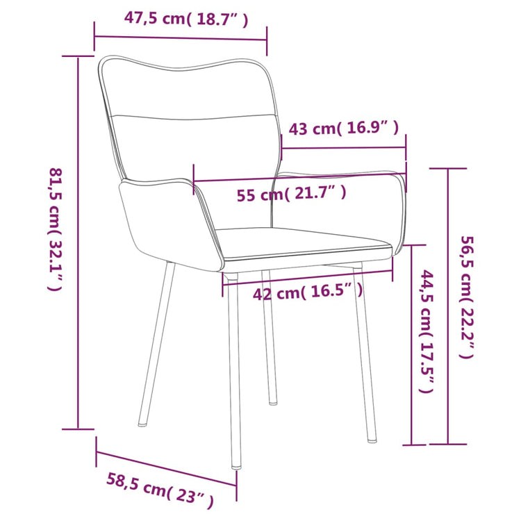 Sedie da Pranzo 2 pz Blu in Velluto 344819