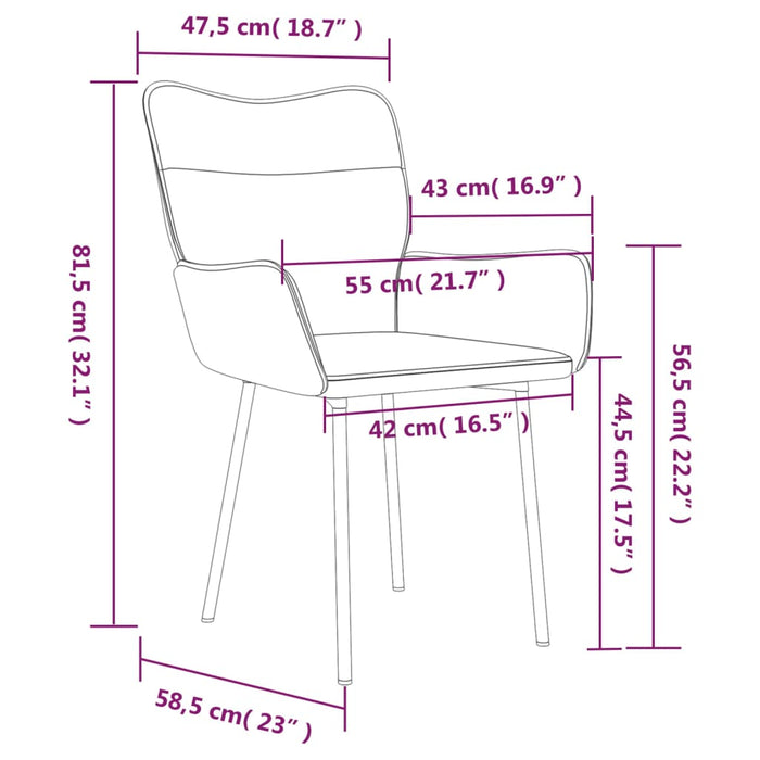 Sedie da Pranzo 2 pz Grigio Chiaro in Velluto 344820