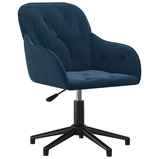 Sedia Girevole da Ufficio Blu in Vellutocod mxl 122287