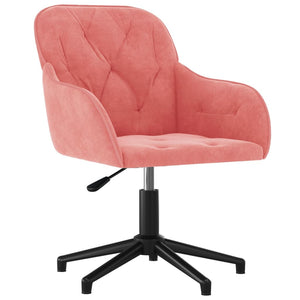 Sedia Girevole da Ufficio Rosa in Vellutocod mxl 125614