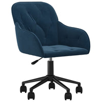 Sedia Girevole da Ufficio Blu in Vellutocod mxl 71400