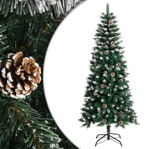 Albero di Natale Artificiale con Base Verde 150 cm PVC 345174