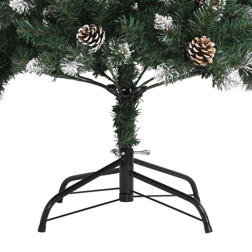 Albero di Natale Artificiale con Base Verde 150 cm PVC 345174