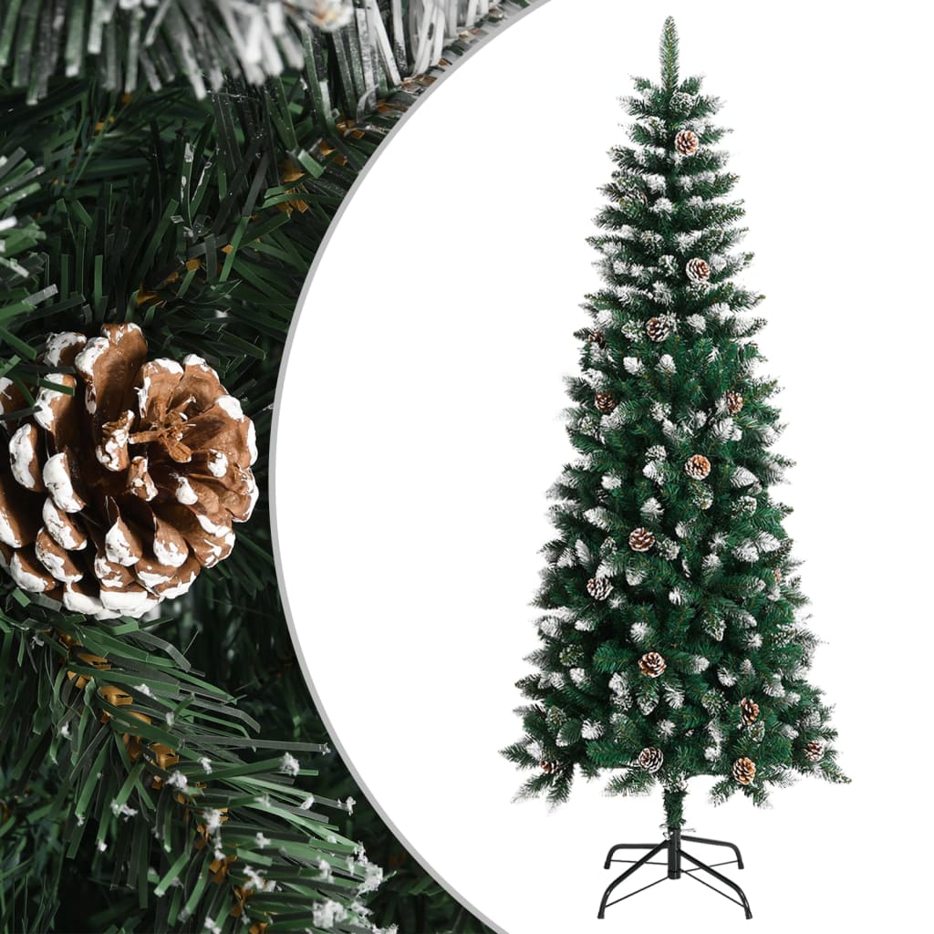 Albero di Natale Artificiale con Base Verde 210 cm PVC cod mxl 26899