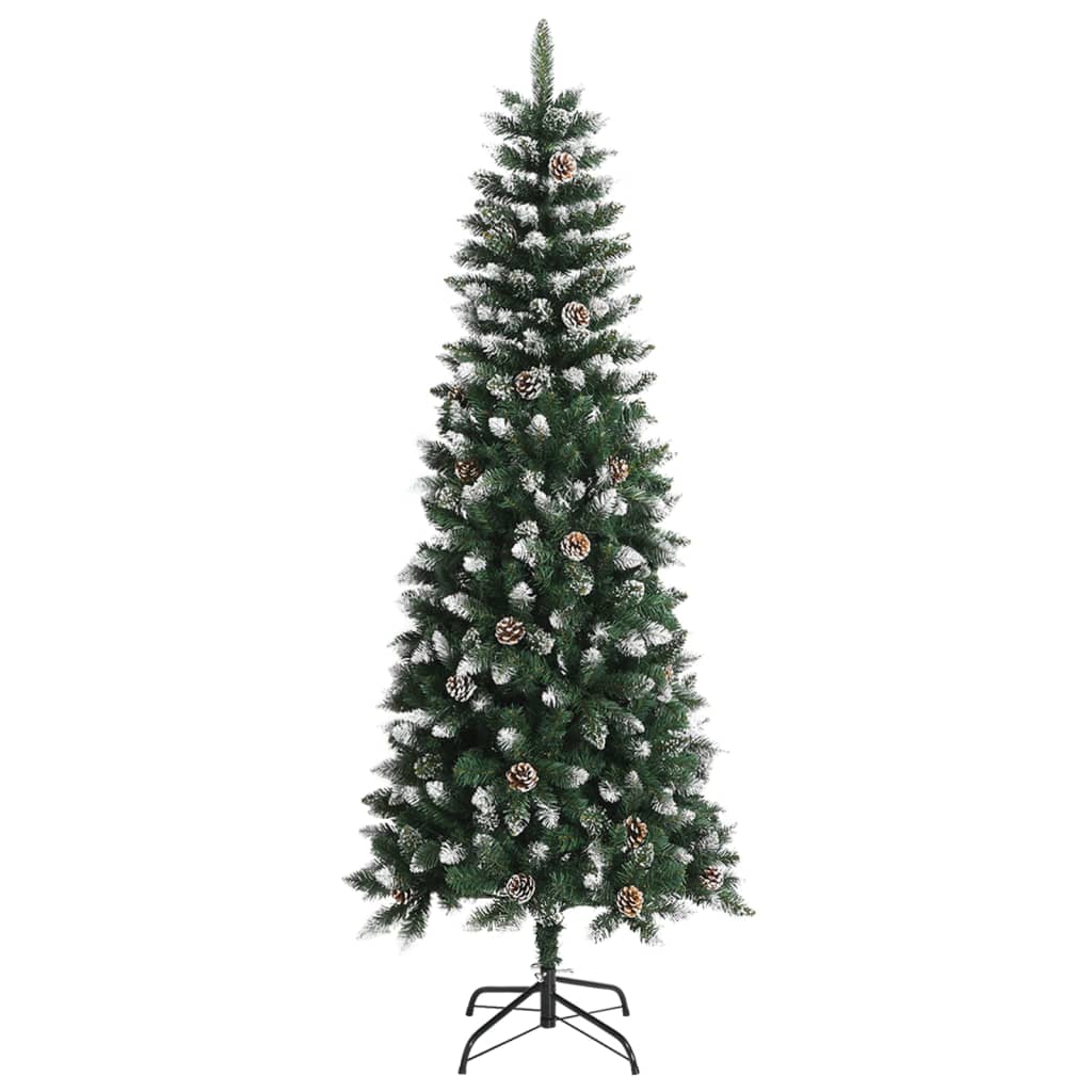 Albero di Natale Artificiale con Base Verde 210 cm PVC cod mxl 26899