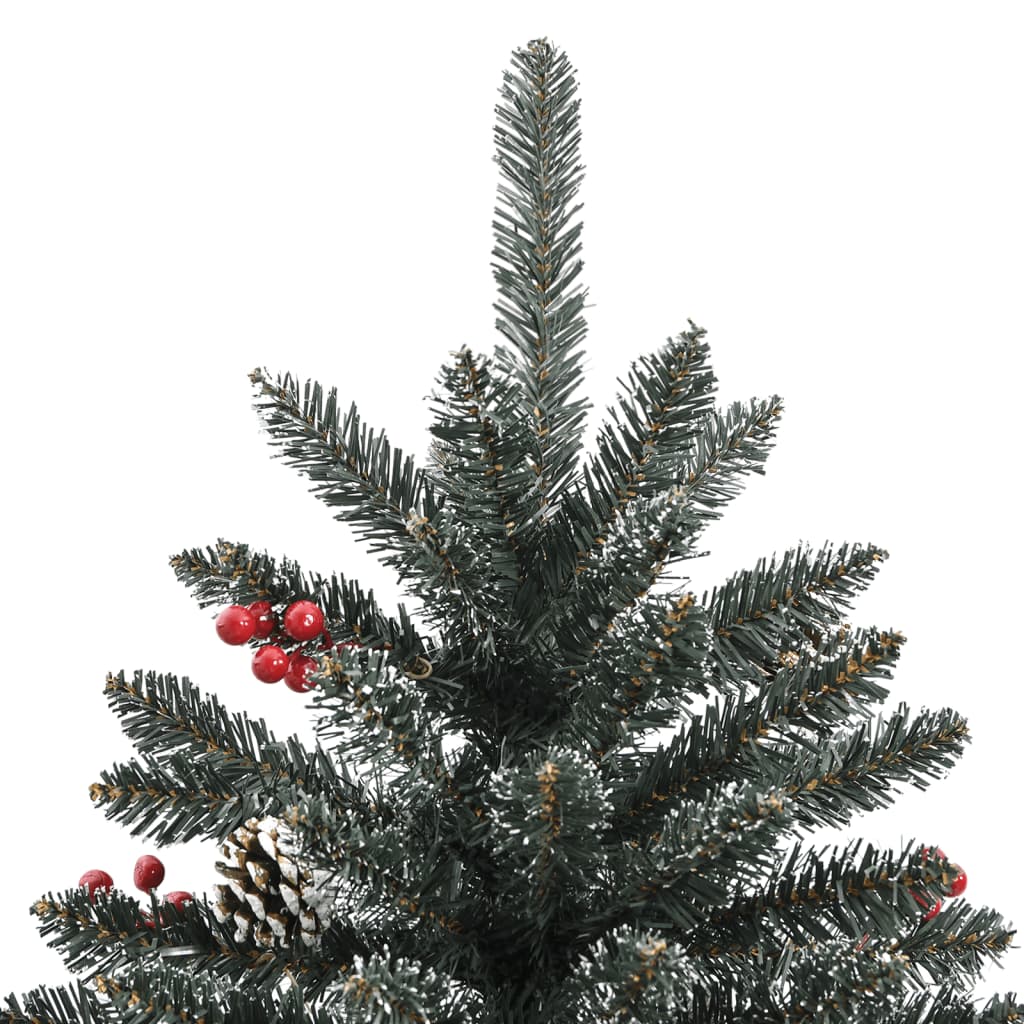 Albero di Natale Artificiale con Base Verde 120 cm PVC