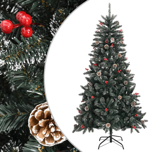 Albero di Natale Artificiale con Base Verde 180 cm PVC cod mxl 26219