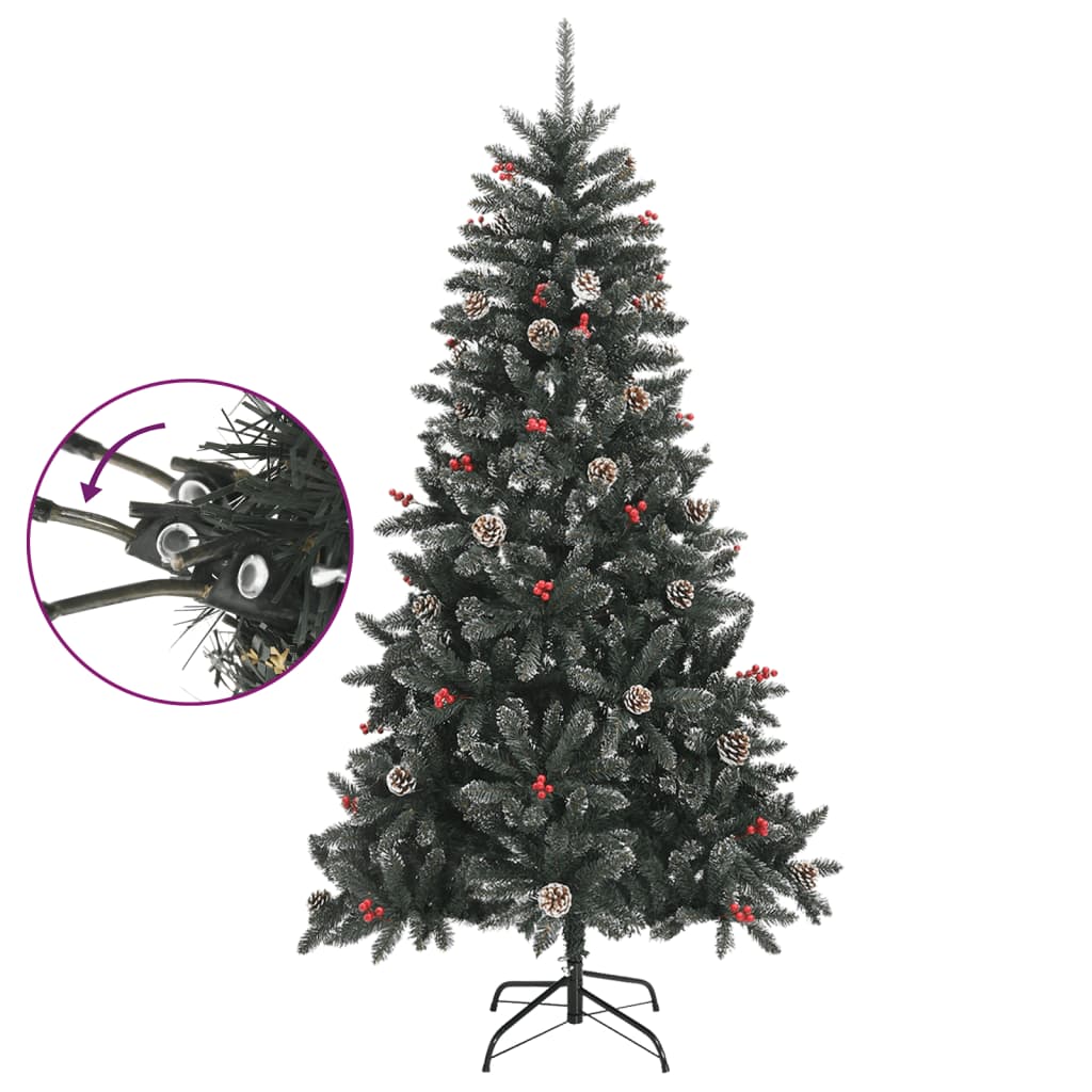 Albero di Natale Artificiale con Base Verde 180 cm PVC cod mxl 26219