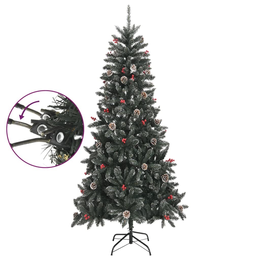 Albero di Natale Artificiale con Base Verde 240 cm PVC cod mxl 27763