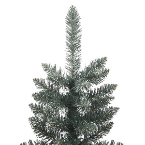 Albero di Natale Artificiale Sottile con Base Verde 240 cm PVC 345187