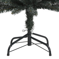 Albero di Natale Artificiale Sottile con Base Verde 240 cm PVC 345187