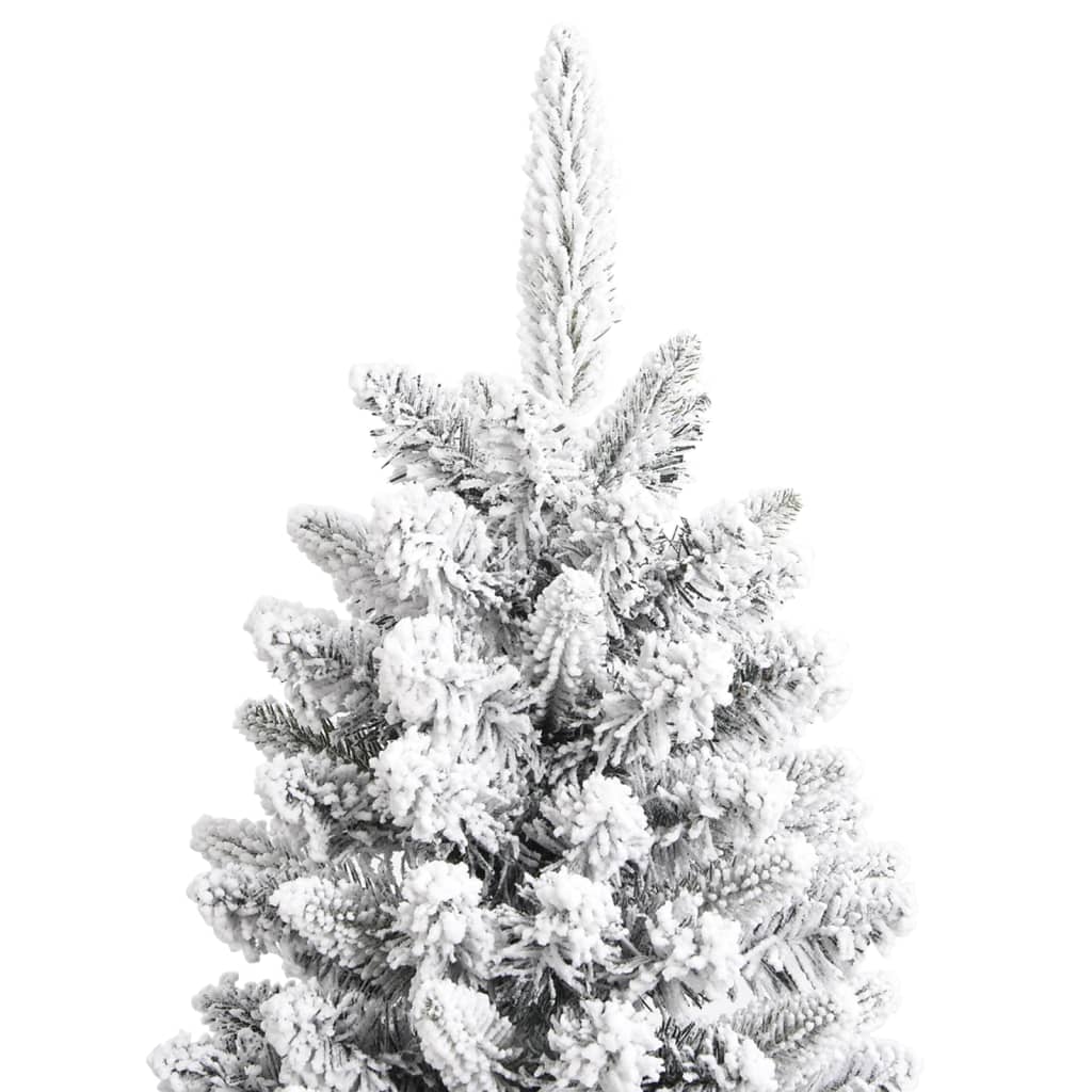 Albero di Natale Artificiale con Neve Floccata 150 cm PVC e PE