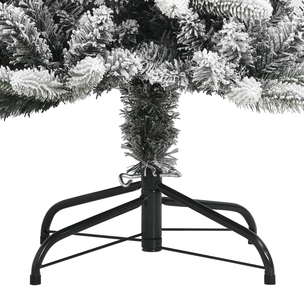 Albero di Natale Artificiale con Neve Floccata 150 cm PVC e PE