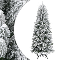 Albero di Natale Artificiale con Neve Floccata 180 cm PVC e PE 345190