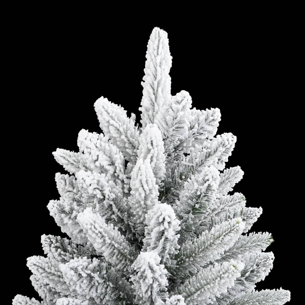 Albero di Natale Artificiale con Neve Floccata 210 cm PVC e PE 345191