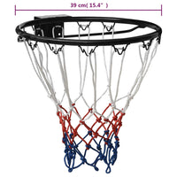 Canestro da Basket Nero 39 cm Acciaio 93661